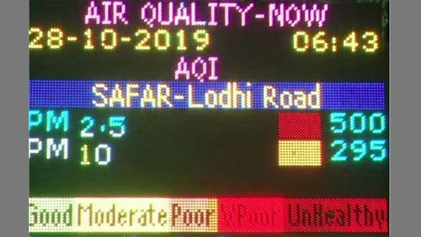 Air Quality worsens in Delhi and Gurugram Air Quality worsens in Delhi and Gurugram