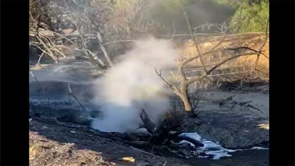 Tick fire 55% contained Tick fire 55% contained