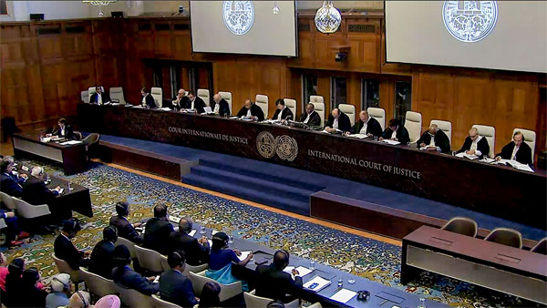 A view of the International Court of Justice A view of the International Court of Justice