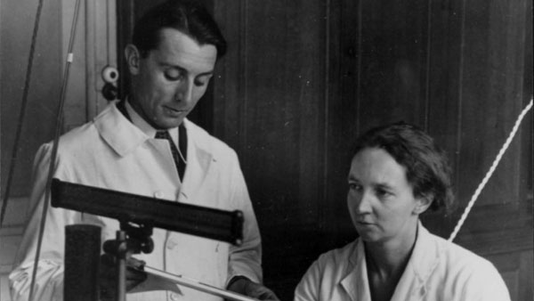 Frederic Joliot and Irene Joliot-curie
