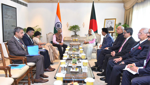 Hasina meets External Affairs Minister S Jaishankar