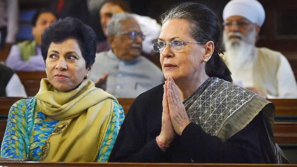 File photo of Kumari Selja (left) with Sonia Gandhi File photo of Kumari Selja (left) with Sonia Gandhi