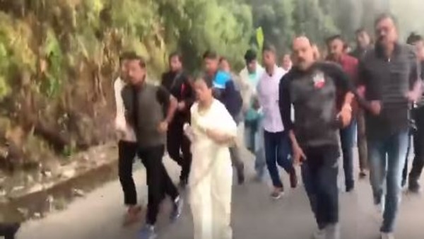 Mamata jogs 10 km in Darjeeling hills to create awareness of International Day of Climate Action Mamata jogs 10 km in Darjeeling hills to create awareness of International Day of Climate Action