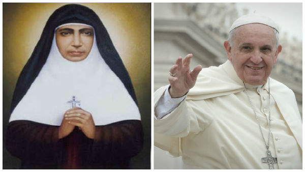 Kerala nun Mariam Thresia to be canonised by Pope Francis today Kerala nun Mariam Thresia to be canonised by Pope Francis today