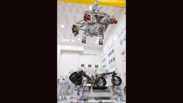 NASA's Mars 2020 Rover Tests Descent-Stage Separation NASA's Mars 2020 Rover Tests Descent-Stage Separation