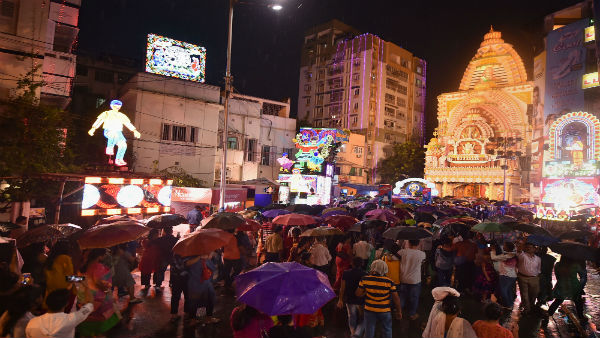 Theme pujas dominate Agartala, rural Tripura prefers traditional Theme pujas dominate Agartala, rural Tripura prefers traditional