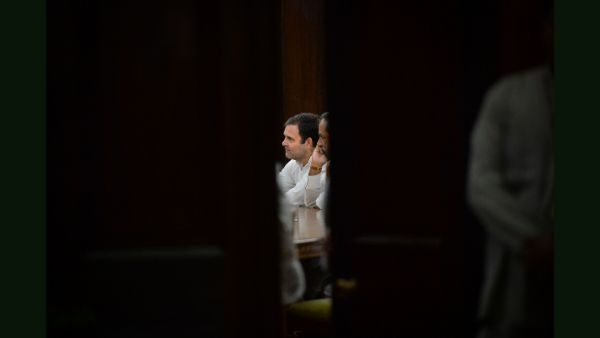 Rahul Gandhi attending ceremony of Manmohan Singh's (unseen) oath-taking as a member of RS Rahul Gandhi attending ceremony of Manmohan Singh's (unseen) oath-taking as a member of RS