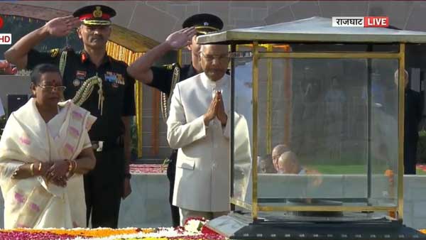 President remembers Mahatma Gandhi