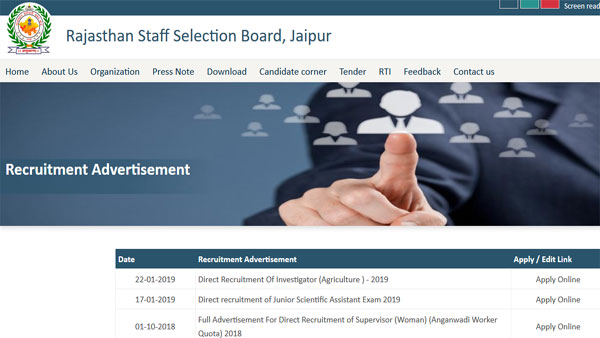RSMSSB Junior Scientific Assistant Exam answer key 2019 released RSMSSB Junior Scientific Assistant Exam answer key 2019 released