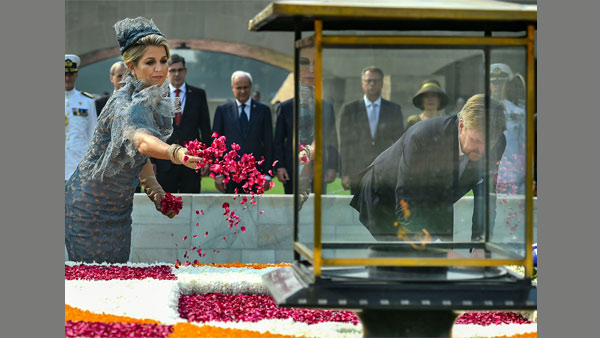 Dutch King and Queen at Rajghat Dutch King and Queen at Rajghat