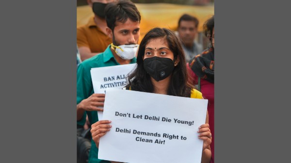 AISA activists display placards during a march AISA activists display placards during a march