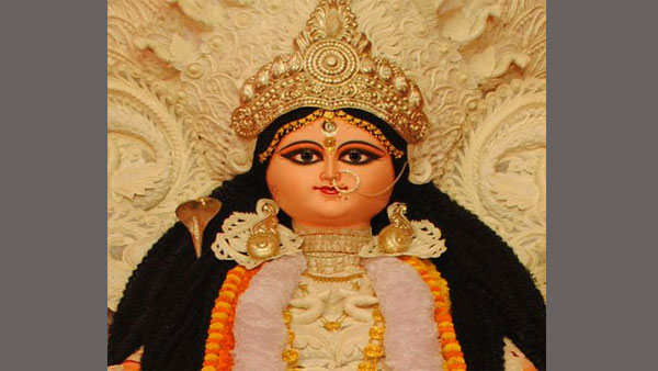 Jagadhatri meaning the saviour of the universe is the Goddess who comes to save the people from the demonic reign of the asuras: