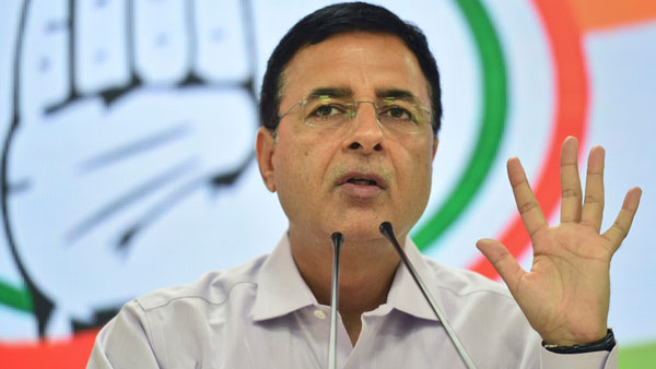 Slap on illegitimate BJP-Ajit pawar govt: Randeep Surjewala