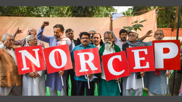 There were raging protests against RCEP There were raging protests against RCEP