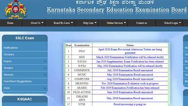 Karnataka SSLC Time Table 2020: Download here Karnataka SSLC Time Table 2020: Download here