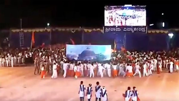 RSS leader, 4 others booked for making school kids re-enact Babri demolition RSS leader, 4 others booked for making school kids re-enact Babri demolition