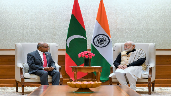 Prime Minister Narendra Modi with Minister of Foreign Affairs of the Republic of Maldives Abdulla Shahid Prime Minister Narendra Modi with Minister of Foreign Affairs of the Republic of Maldives Abdulla Shahid