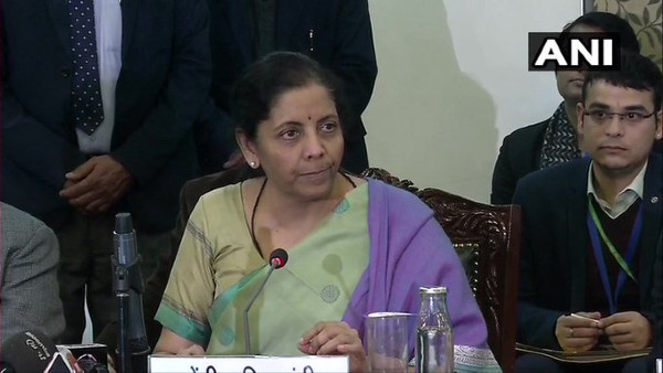 Finance Minister Nirmala Sitharaman at GST Council meet Finance Minister Nirmala Sitharaman at GST Council meet