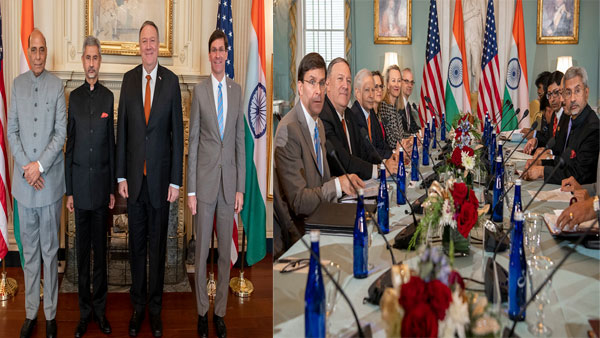 2+2 dialogue: India, US sign key defence pact, discuss cross-border terror 2+2 dialogue: India, US sign key defence pact, discuss cross-border terror