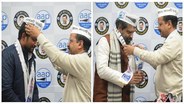 2 Congress leaders join AAP, weeks ahead of assembly polls 2 Congress leaders join AAP, weeks ahead of assembly polls