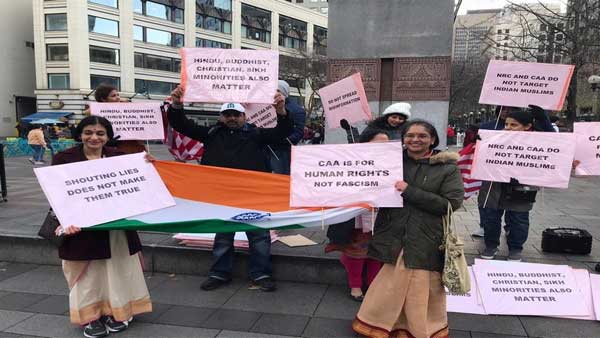 In support of CAA Indian-Americans hold rally in Boston In support of CAA Indian-Americans hold rally in Boston