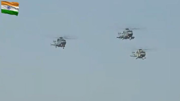 New entrants Chinook, Apache helicopters perform fly-past