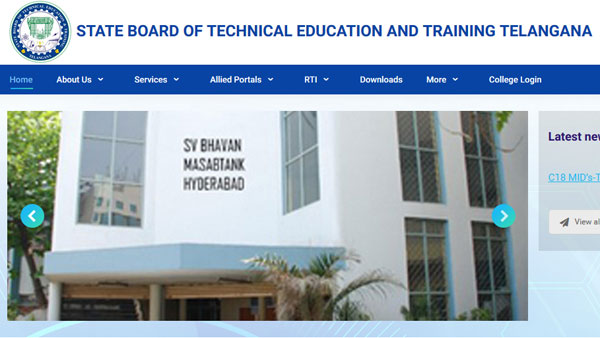 TS SBTET Diploma Result 2019 declared TS SBTET Diploma Result 2019 declared