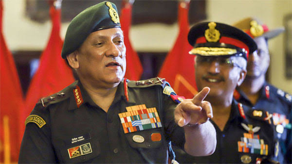 India looking to set up separate theatre command for J&K: Bipin Rawat India looking to set up separate theatre command for J&K: Bipin Rawat
