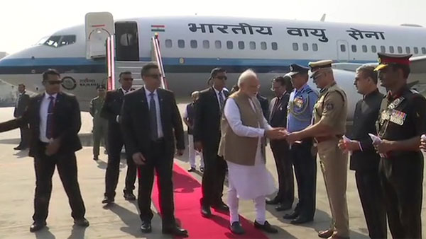 Namaste Trump: PM Modi arrives at Ahmedabad International Airport to welcome President Donald Trump Namaste Trump: PM Modi arrives at Ahmedabad International Airport to welcome President Donald Trump