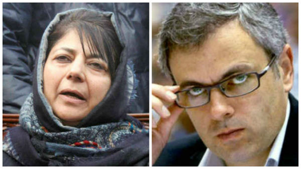 Mehbooba Mufti, Omar Abdullah and two others booked under PSA Mehbooba Mufti, Omar Abdullah and two others booked under PSA