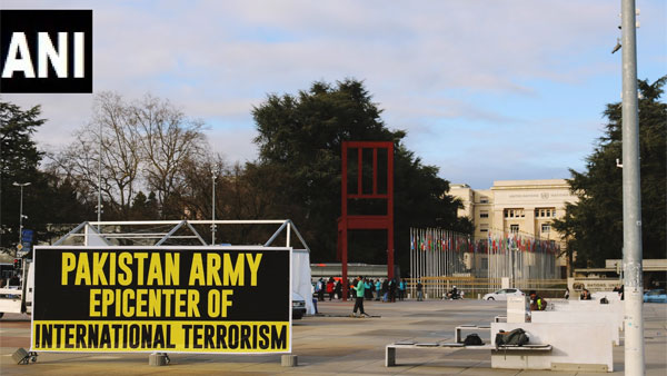 Epicentre of terrorism: Pak minorities put up posters outside UN office Epicentre of terrorism: Pak minorities put up posters outside UN office