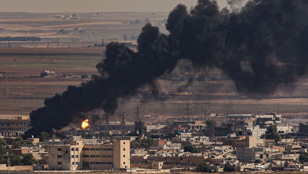 Air strikes in northwest Syria’s Sarmeen town kill 14 civilians Air strikes in northwest Syria’s Sarmeen town kill 14 civilians