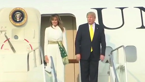 Wah Taj for Trumps: US President arrives in Agra to a boisterous welcome Wah Taj for Trumps: US President arrives in Agra to a boisterous welcome