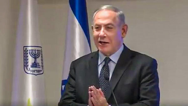 Benjamin Netanyahu bats for 'Namaste' Benjamin Netanyahu bats for 'Namaste'