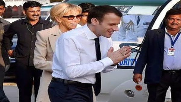 Emmanuel Macron adopts Indian style Emmanuel Macron adopts Indian style