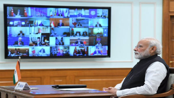 PM pitches for new crisis management protocol at G-20 video conference on coronavirus PM pitches for new crisis management protocol at G-20 video conference on coronavirus