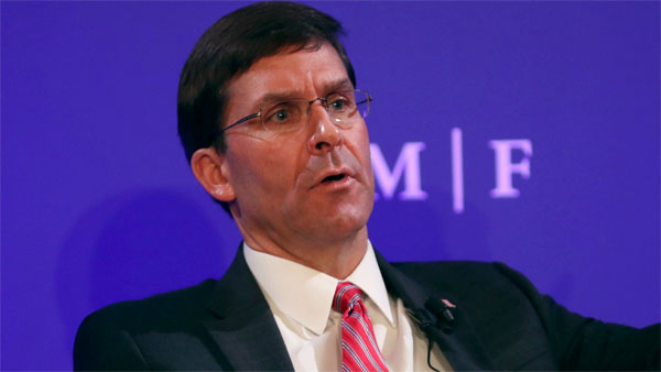 US Defence Secretary Mark Esper US Defence Secretary Mark Esper