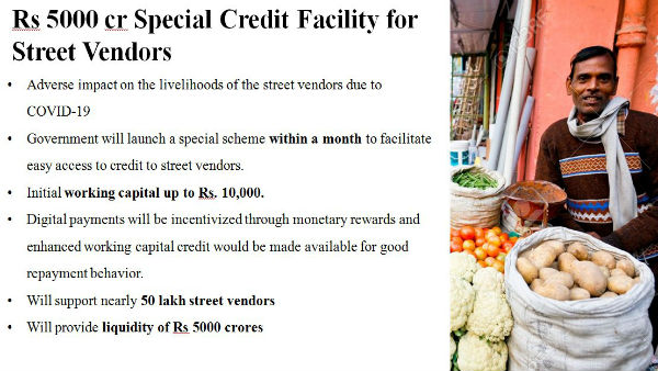 For the street vendors For the street vendors