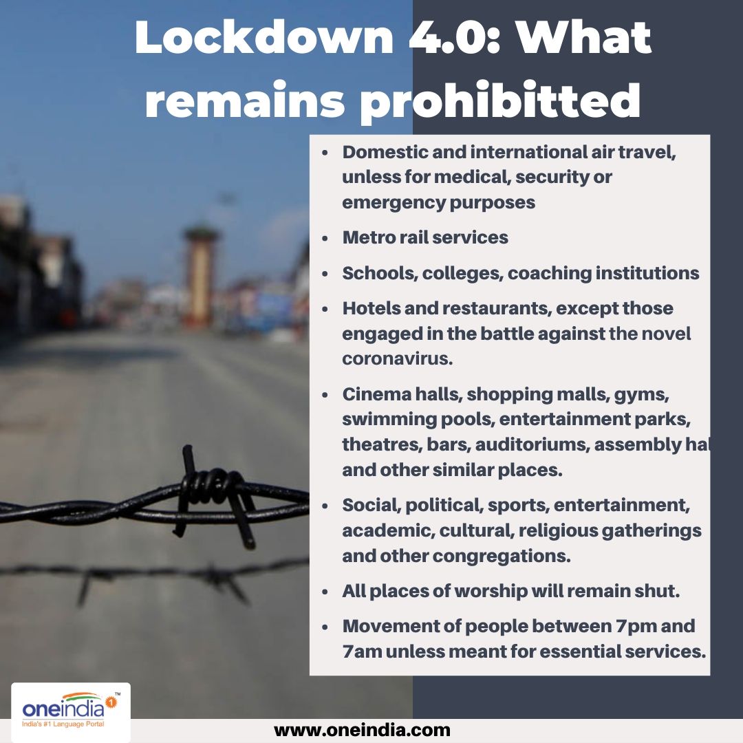 Lockdown 4.0: 7 pm-7 am night curfew to stay in place till May 31 Lockdown 4.0: 7 pm-7 am night curfew to stay in place till May 31