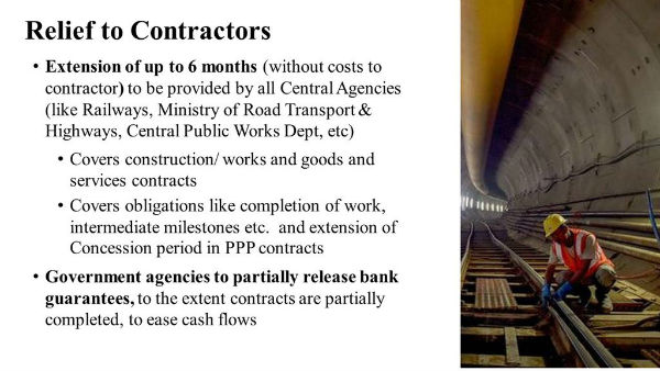 Relief for contractors Relief for contractors