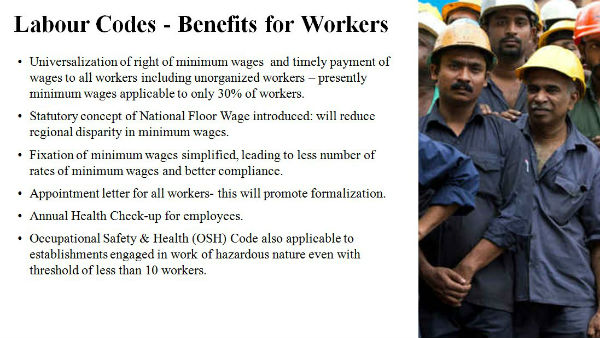 More on labour codes More on labour codes