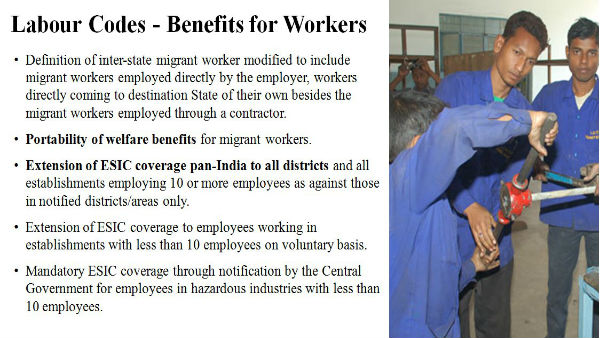 Benefits for workers Benefits for workers