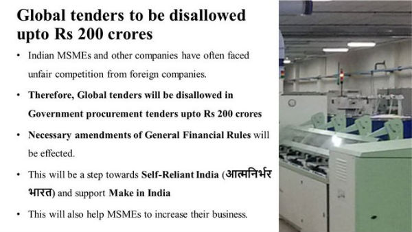 No global tenders No global tenders