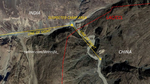 Chinese structures within 1 km of LAC has grown from 3 to 46: See satellite images Chinese structures within 1 km of LAC has grown from 3 to 46: See satellite images