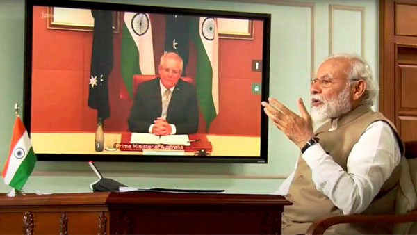 Immense possibilities to strengthen relationship further, PM Modi during visual summit with Morrison Immense possibilities to strengthen relationship further, PM Modi during visual summit with Morrison