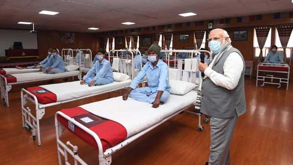 All of you gave a befitting reply: PM Modi tells jawans injured in Galwan clash All of you gave a befitting reply: PM Modi tells jawans injured in Galwan clash
