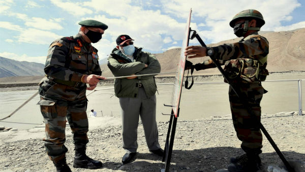 Modi in Ladakh, accompanied by CDS Bipin Rawat and Army chief