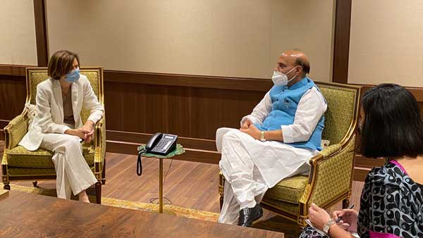 To further boost defence bi-lateral cooperation, Rajnath holds conversation with Parly To further boost defence bi-lateral cooperation, Rajnath holds conversation with Parly