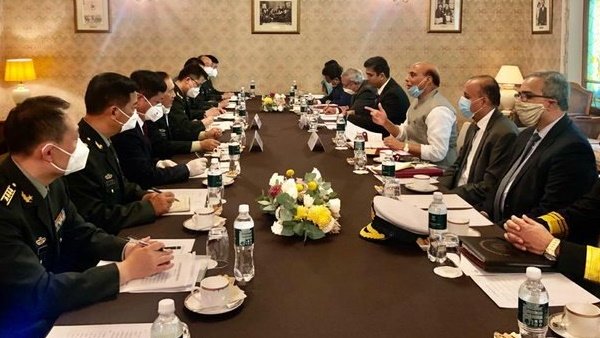 Rajnath holds talks with Chinese defence minister Rajnath holds talks with Chinese defence minister