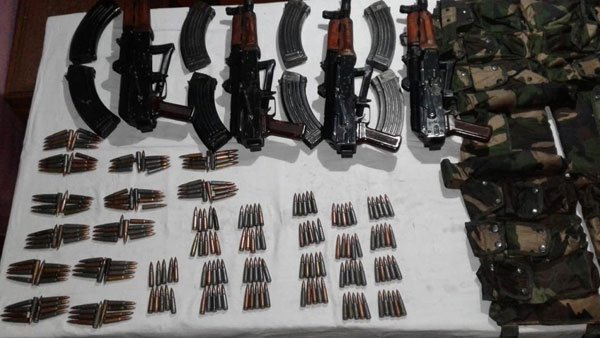 AK-74s, 240 rounds of ammo seized as Army finds suspicious movement across LoC AK-74s, 240 rounds of ammo seized as Army finds suspicious movement across LoC